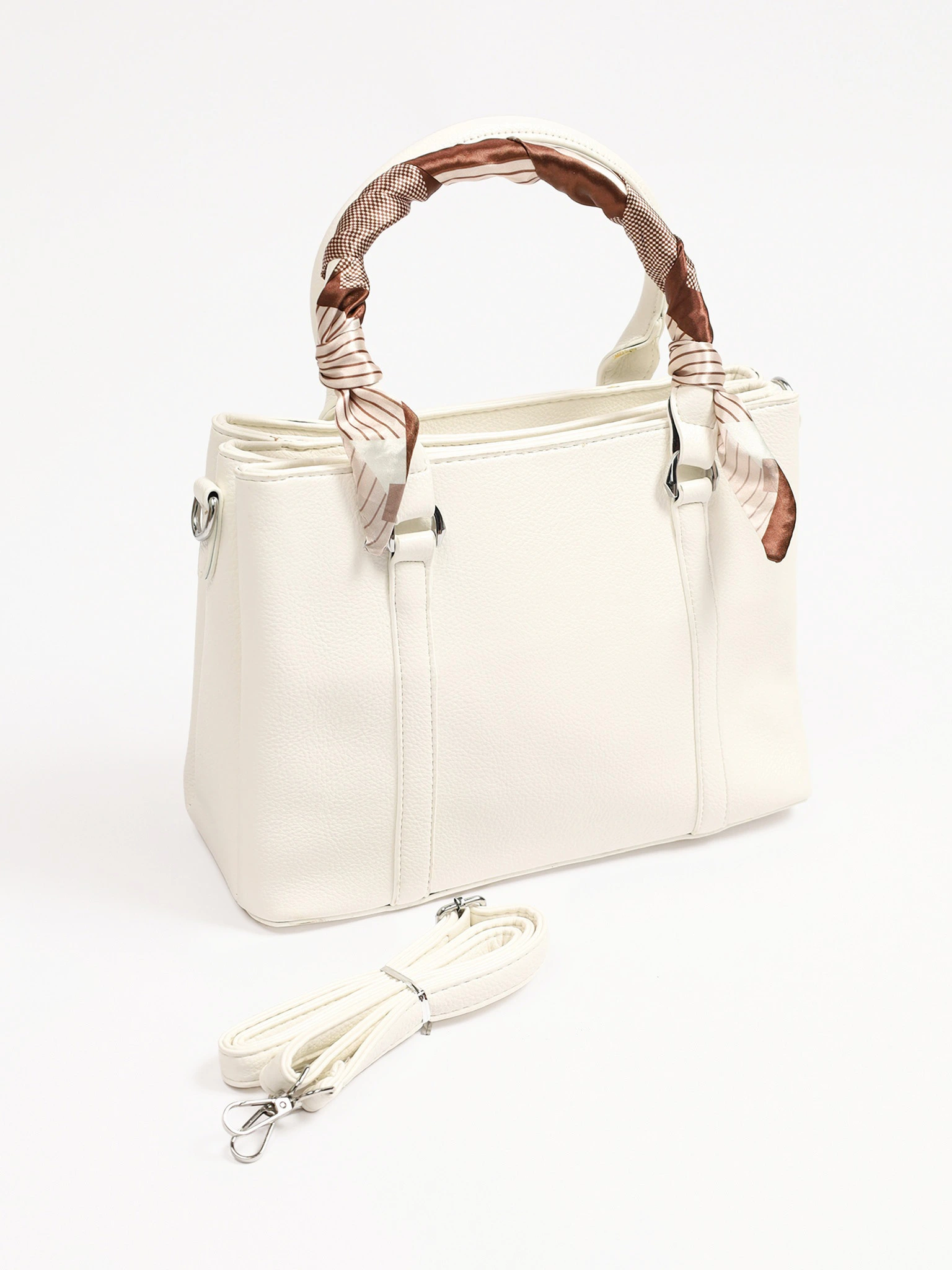 Сумка-тоут с декоративным платком в ассортименте